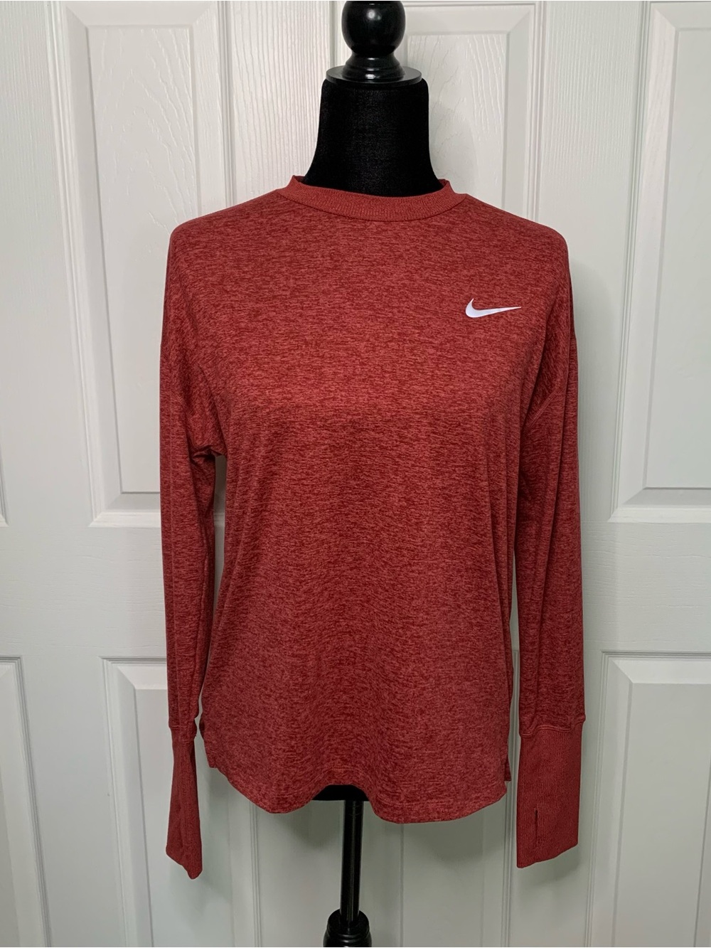 Nike Long Sleeve Red Dri-Fit Top